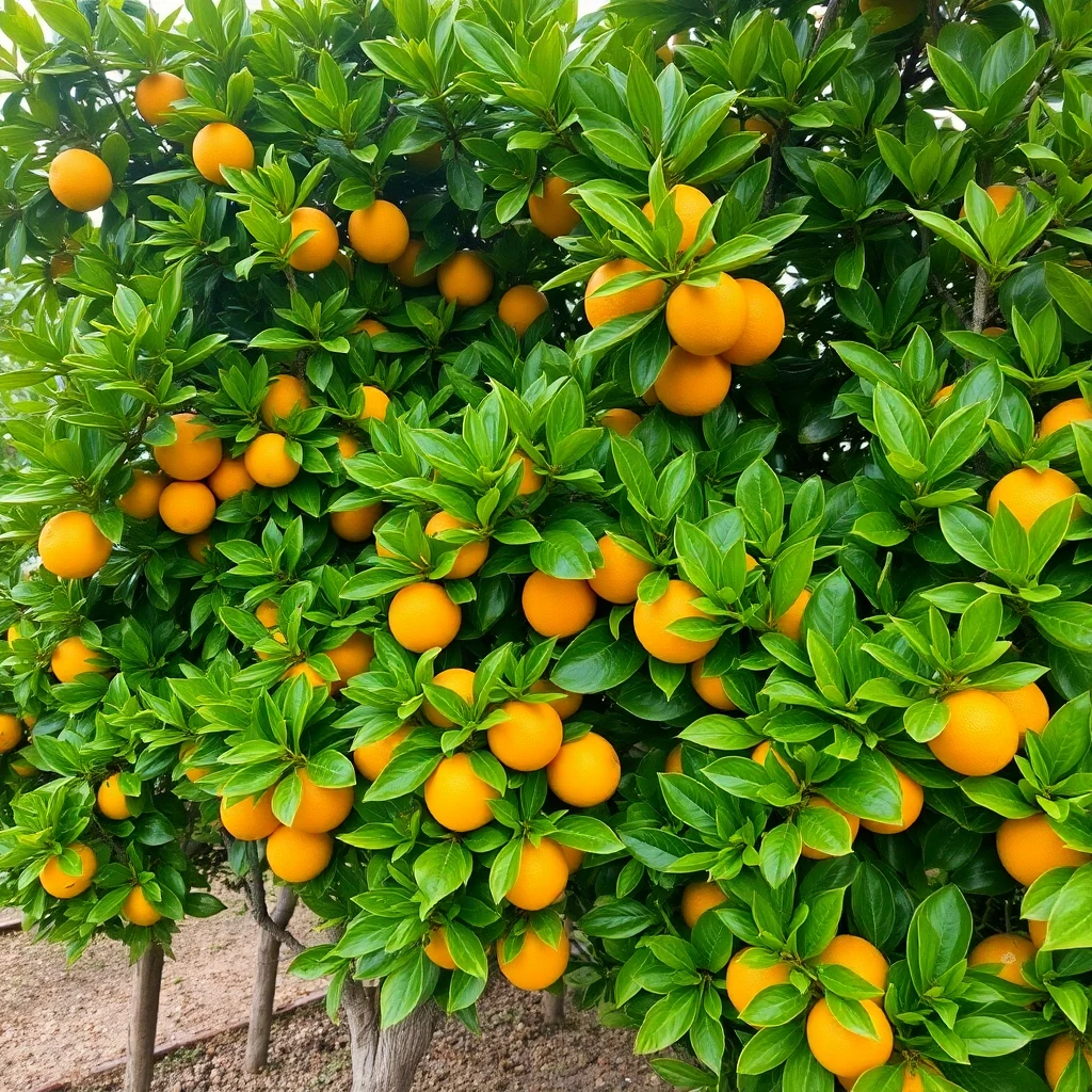 Limoneros antes del tratamiento